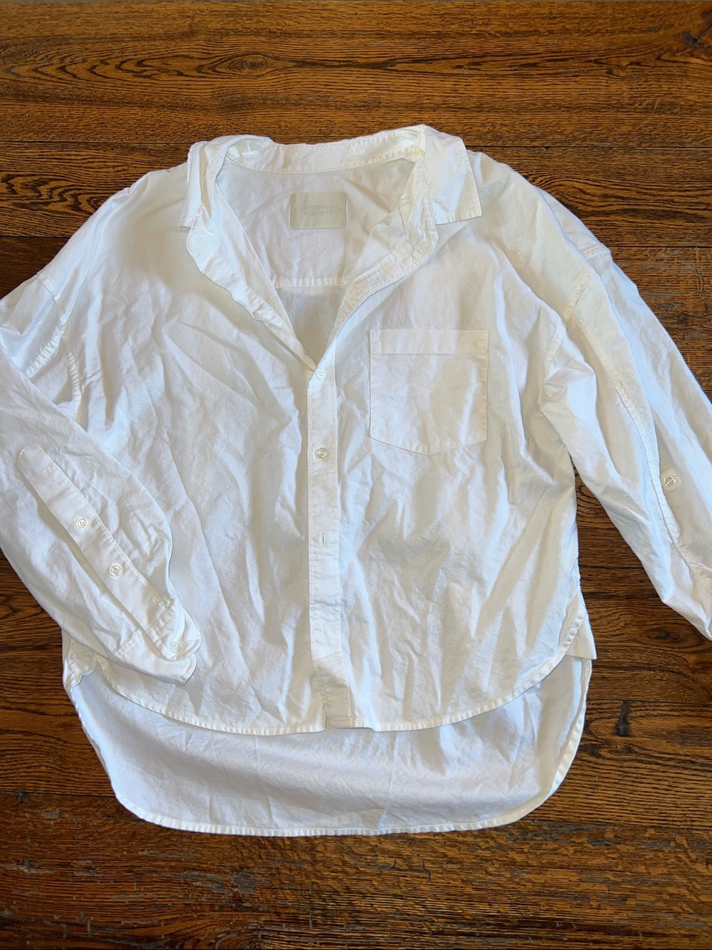 Citizens Of Humanity White Button-Down Shirt